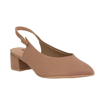 Slingback-Amendoa-Cabedal-Texturizado-Bico-Fino-|-Comfort-Tamanho--40---Cor--AMENDOA-0